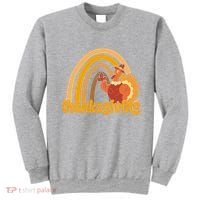 Thanksgiving Rainbow Turkey Holiday Cute Sweatshirt thumb 0