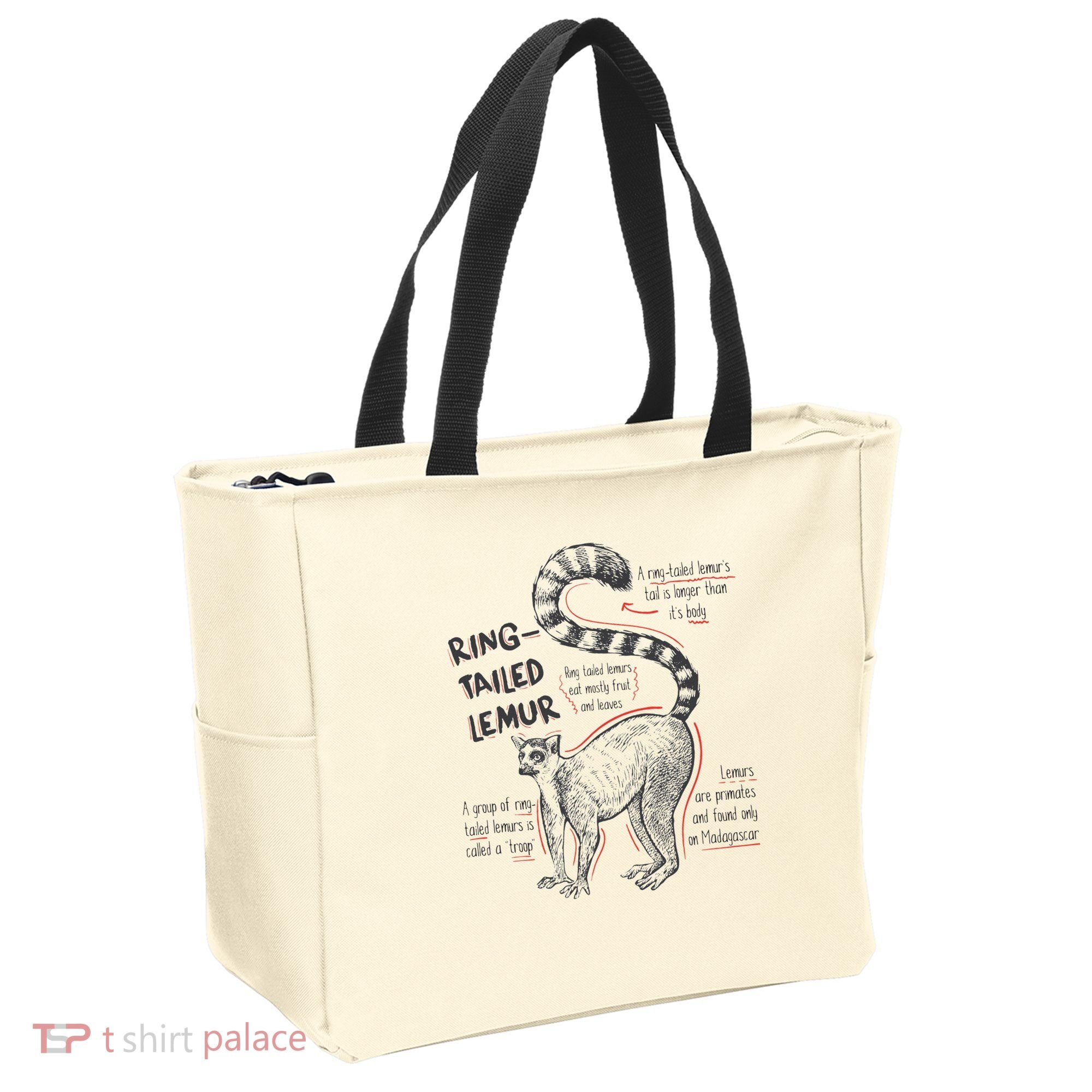 Trendy Ring Tailed Lemur Facts Tote Bag