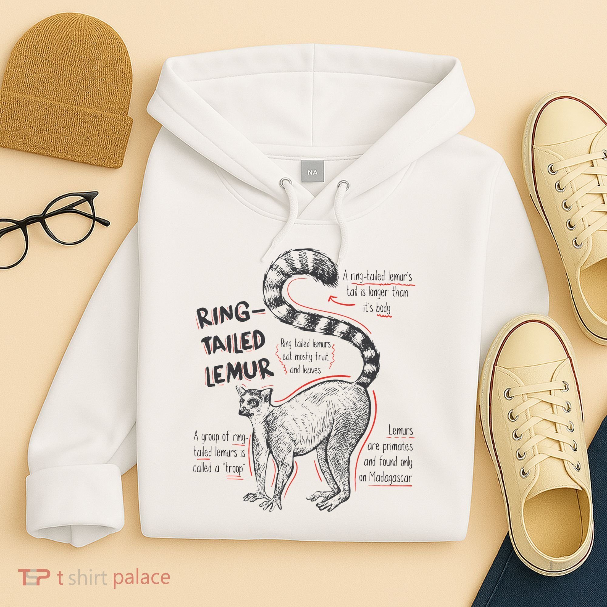 Trendy Ring Tailed Lemur Facts Hoodie