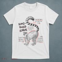 Trendy Ring Tailed Lemur Facts T-Shirt thumb 5
