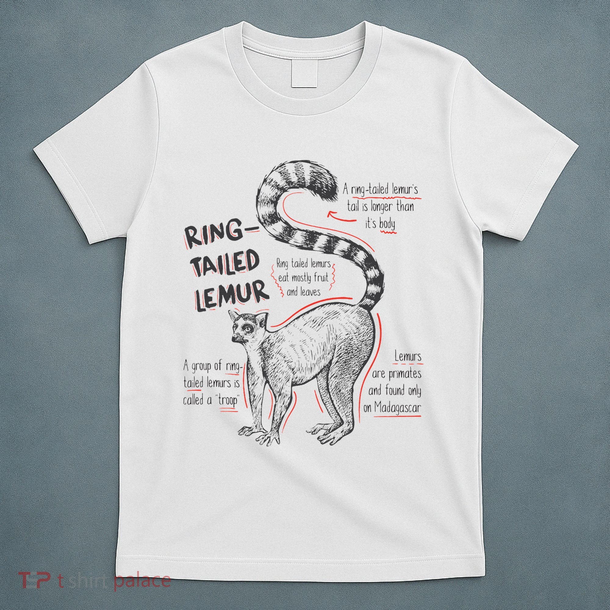 Trendy Ring Tailed Lemur Facts T-Shirt