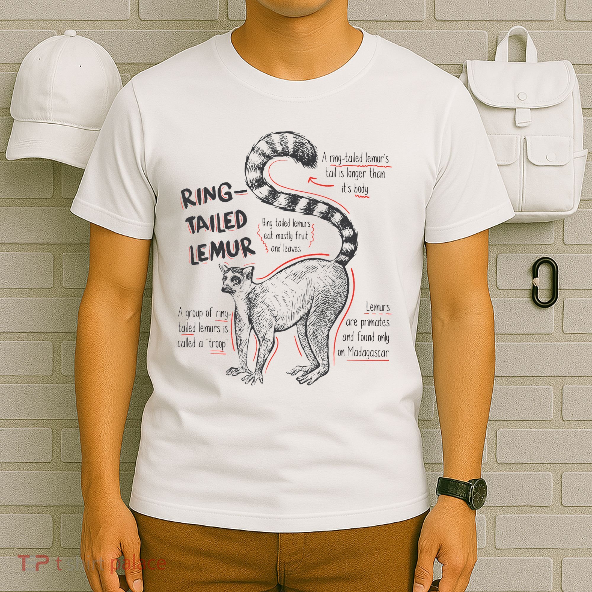 Trendy Ring Tailed Lemur Facts T-Shirt