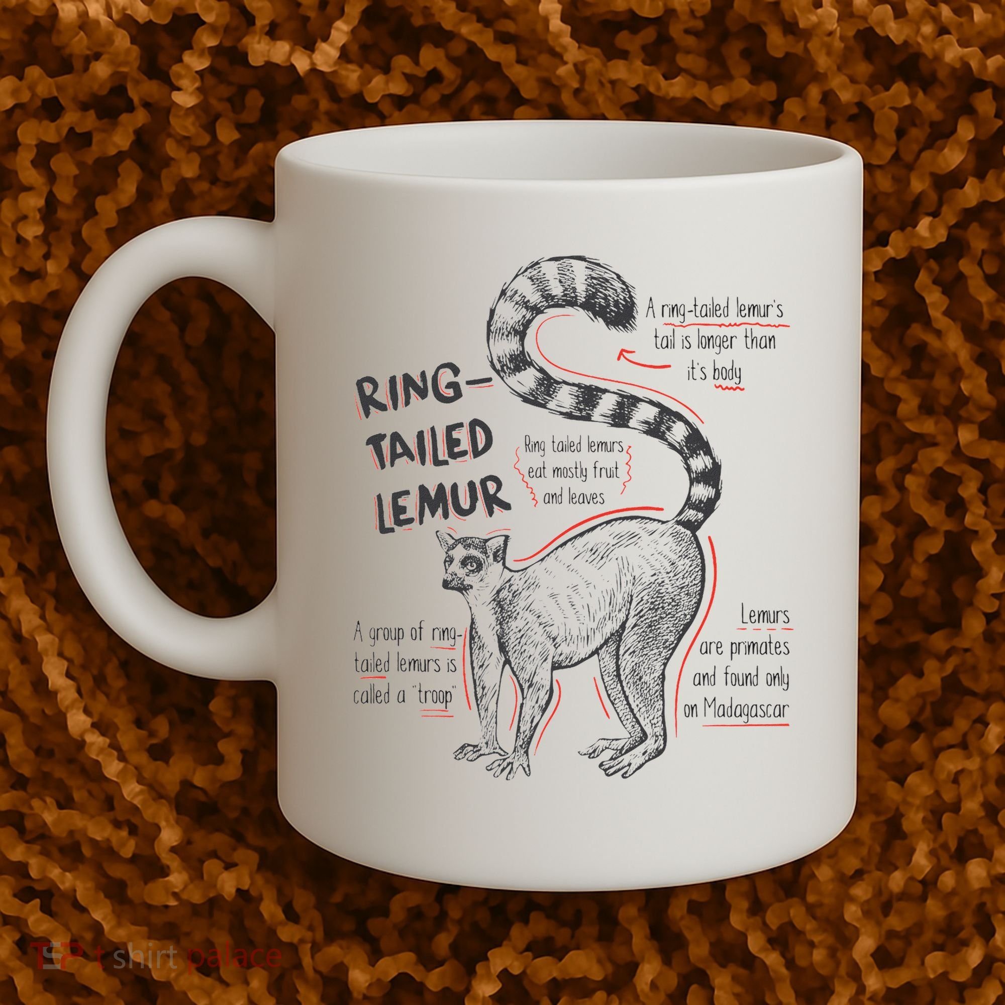 Trendy Ring Tailed Lemur Facts Coffee Mug