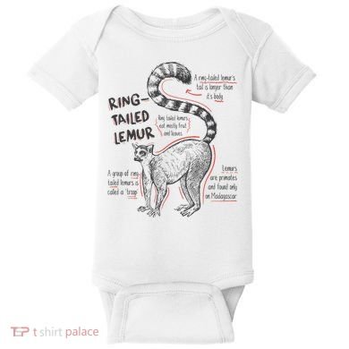 Trendy Ring Tailed Lemur Facts Baby Bodysuit