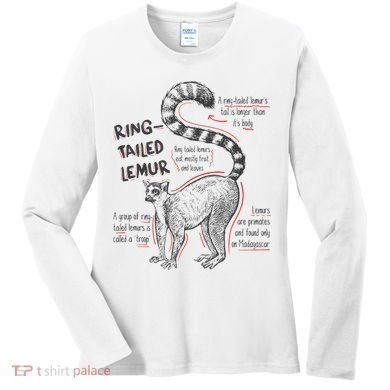 Trendy Ring Tailed Lemur Facts Women's Long Sleeve Shirt