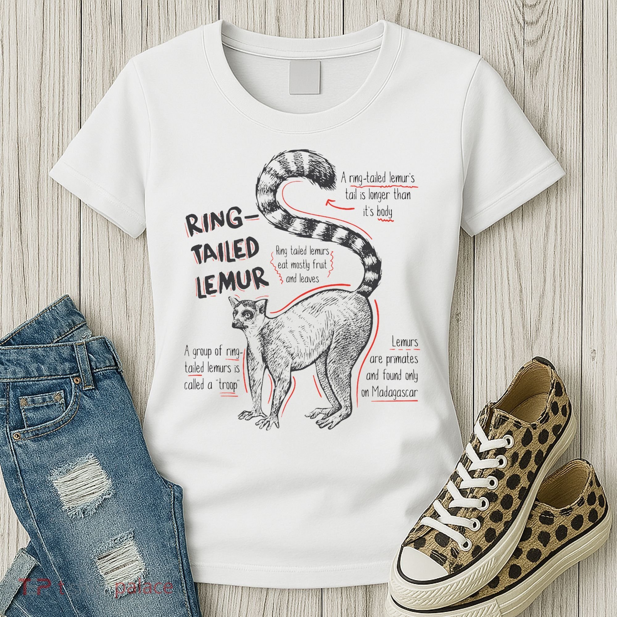 Trendy Ring Tailed Lemur Facts Women's T-Shirt