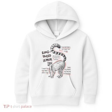Trendy Ring Tailed Lemur Facts Kids Hoodie