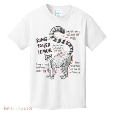 Trendy Ring Tailed Lemur Facts Kids T-Shirt