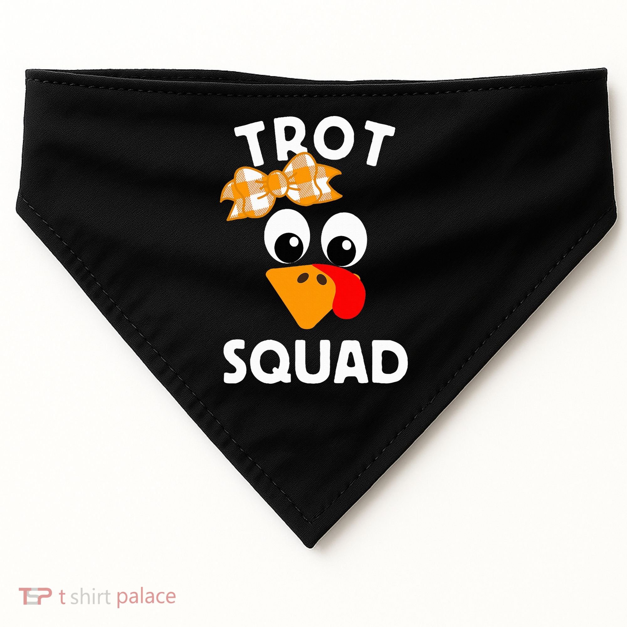 Thanksgiving Running Turkey Trot Squad USA-Made Doggie Bandana