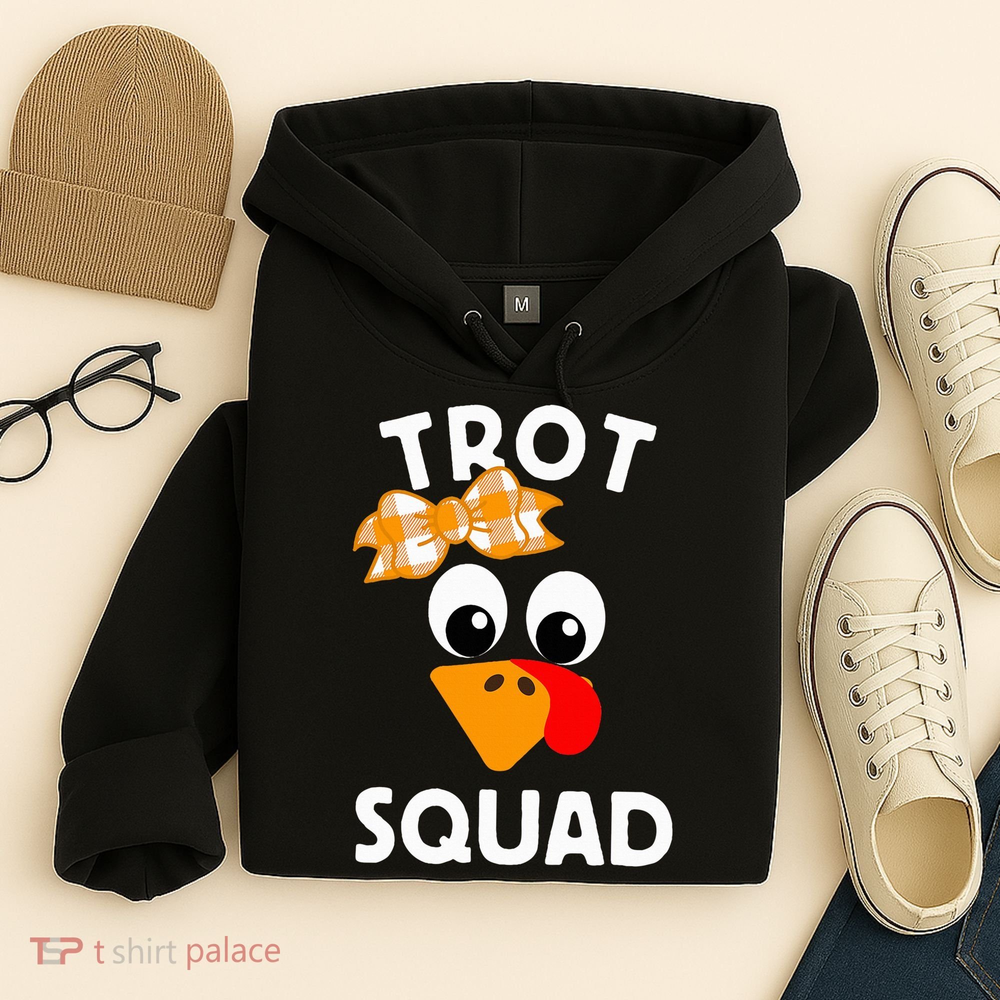 Thanksgiving Running Turkey Trot Squad Hoodie