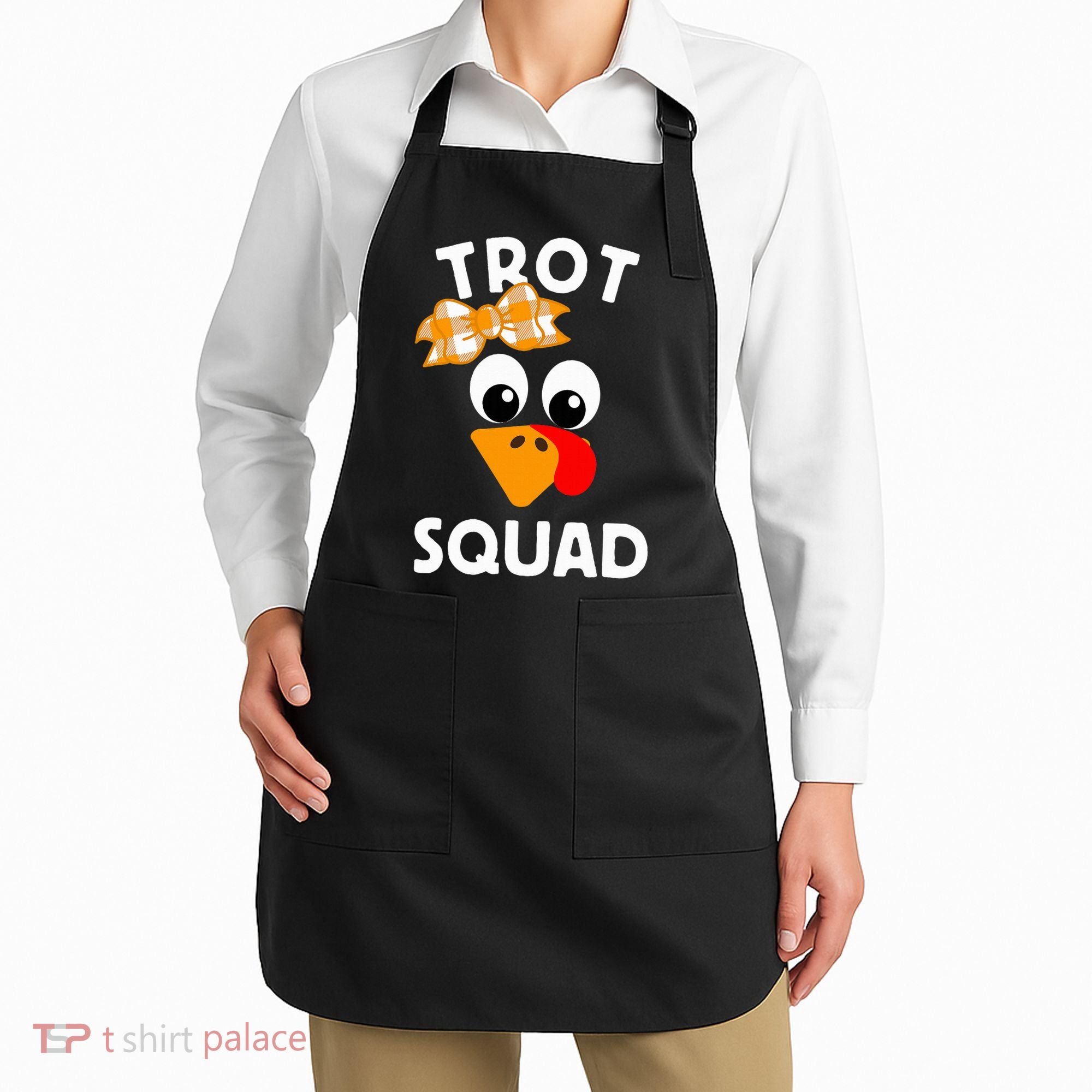 Thanksgiving Running Turkey Trot Squad Apron