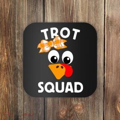 Thanksgiving Running Turkey Trot Squad Coaster