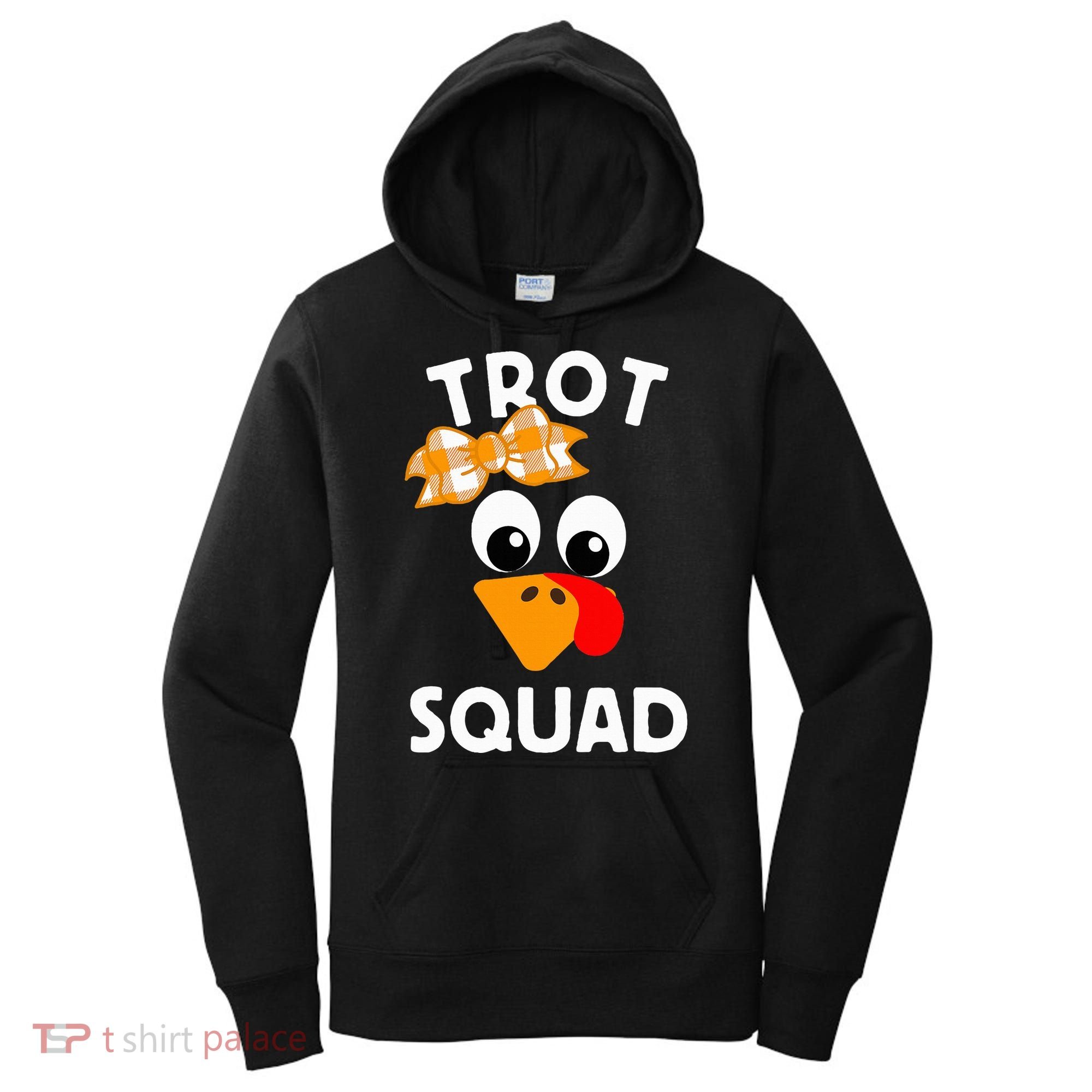 Thanksgiving Running Turkey Trot Squad Women's Hoodie