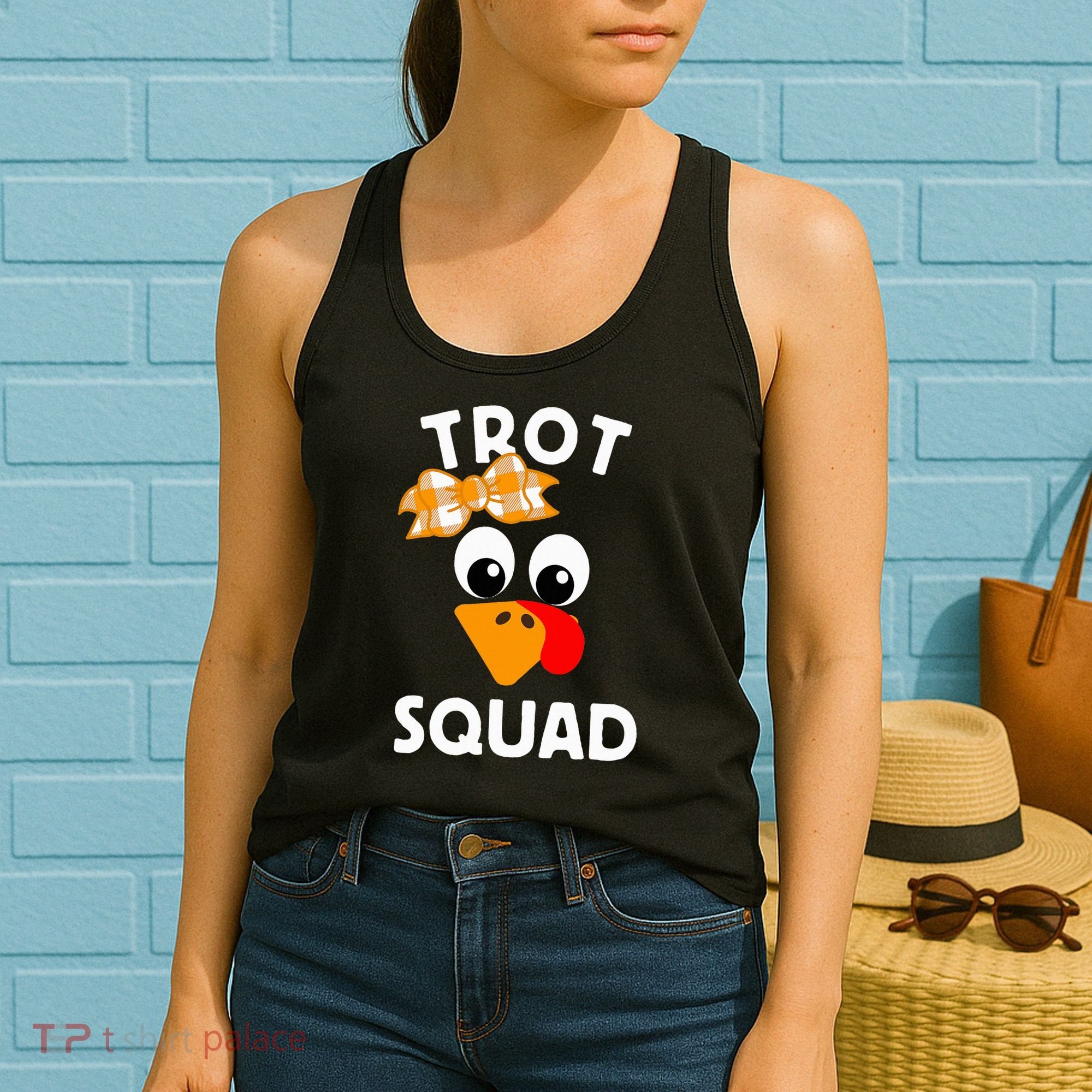 Thanksgiving Running Turkey Trot Squad Women's Tank Top