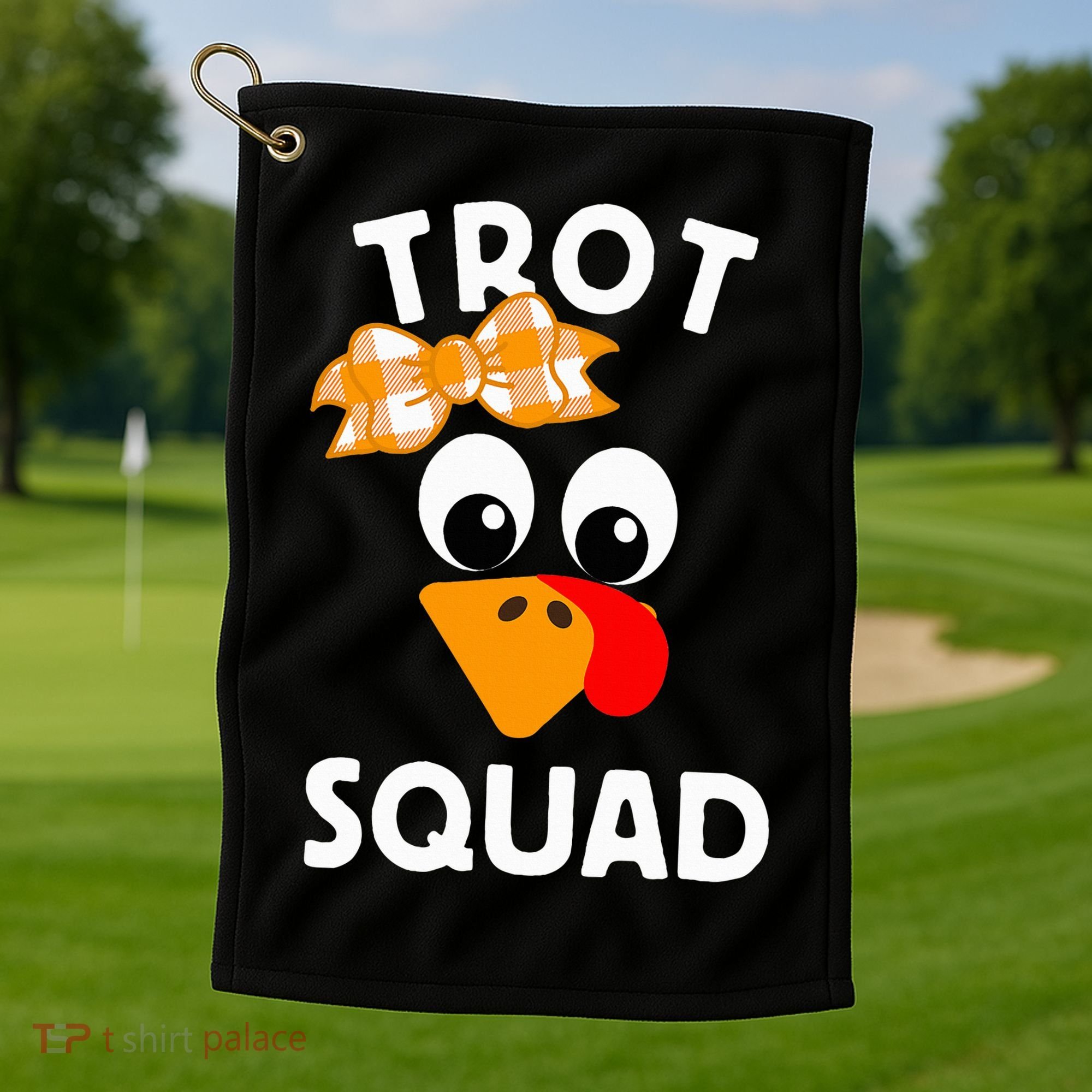 Thanksgiving Running Turkey Trot Squad Golf Towel
