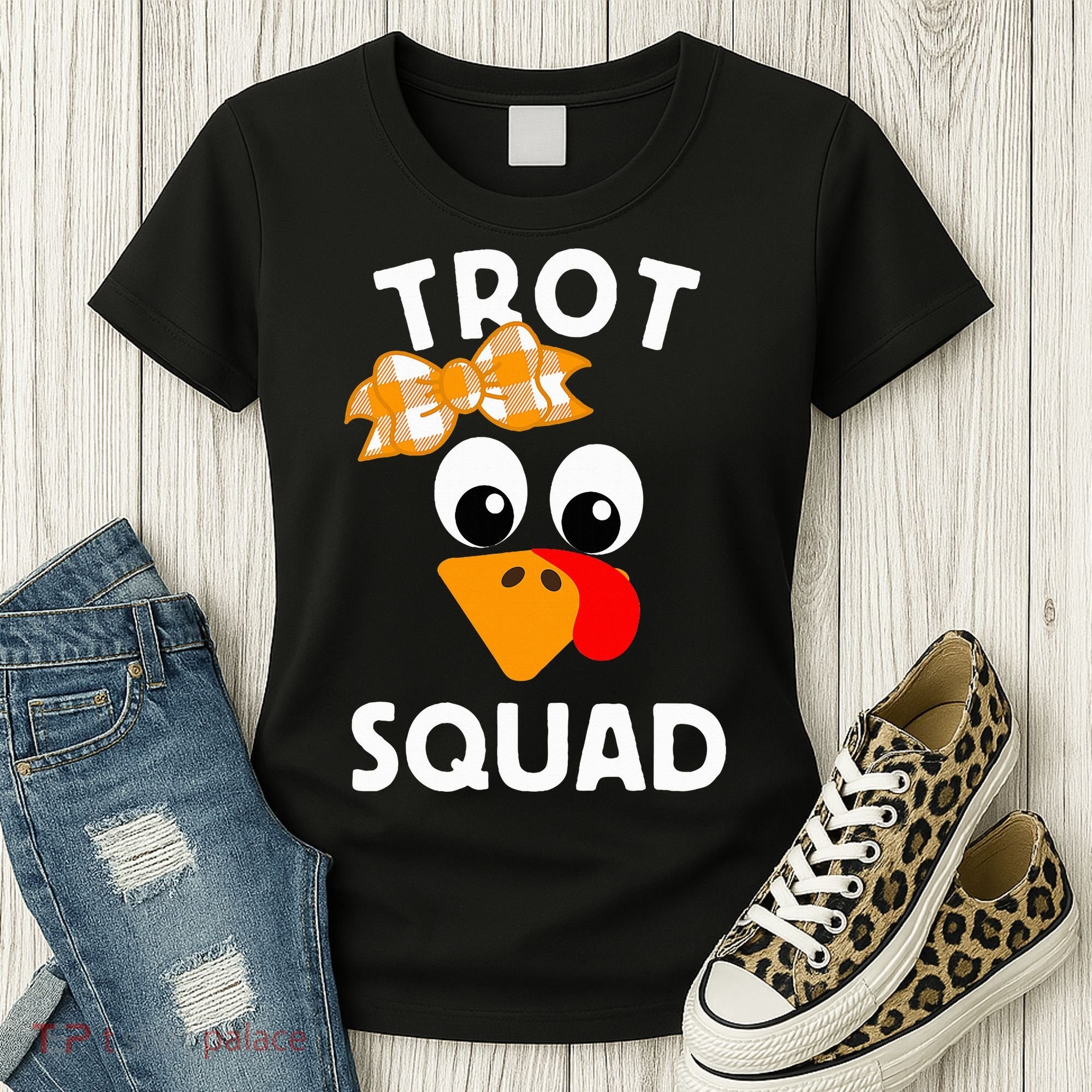 Thanksgiving Running Turkey Trot Squad Women's T-Shirt