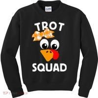Thanksgiving Running Turkey Trot Squad Kids Sweatshirt thumb 0