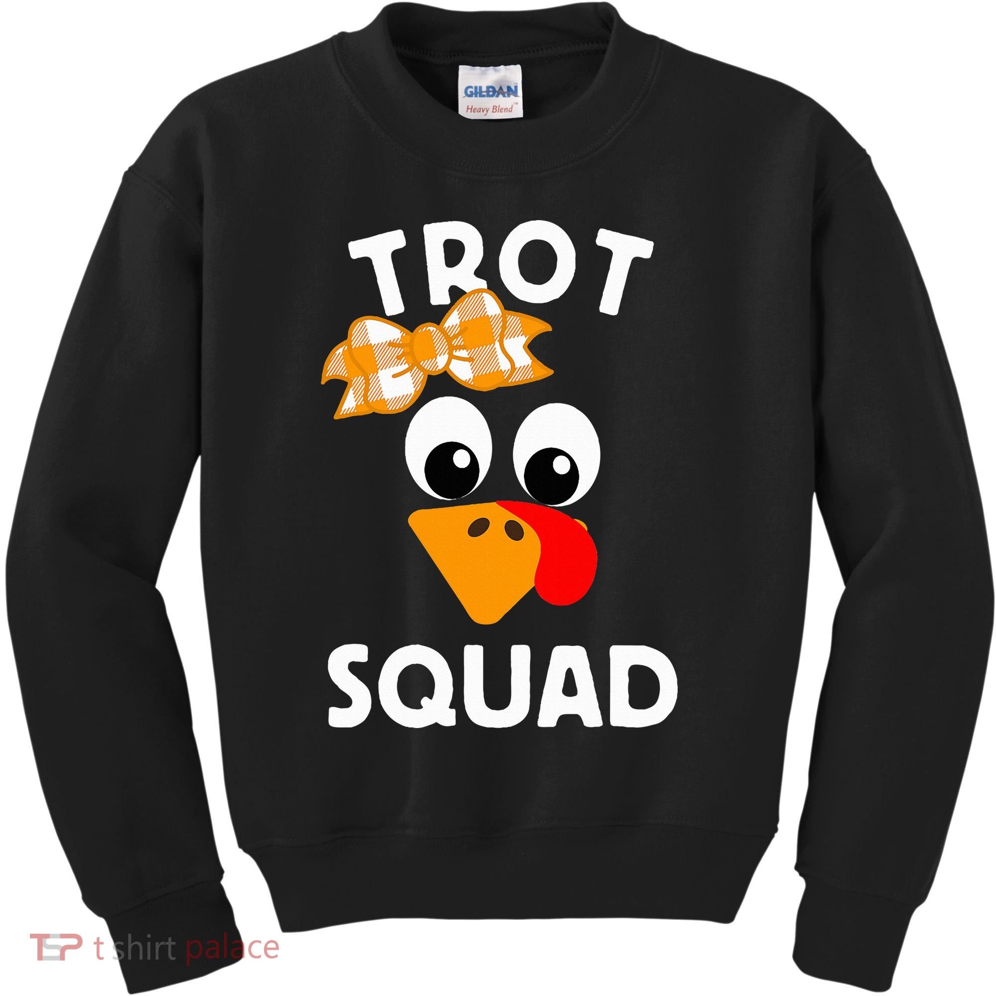 Thanksgiving Running Turkey Trot Squad Kids Sweatshirt