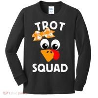 Thanksgiving Running Turkey Trot Squad Kids Long Sleeve Shirt thumb 0
