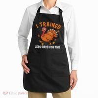Thanksgiving Running Turkey Trot I Trained Zero Days Apron thumb 2