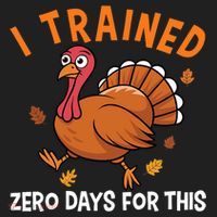 Thanksgiving Running Turkey Trot I Trained Zero Days Hat thumb 2