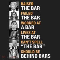 Trump Raised The Bar Harris Failed The Bar Beanie thumb 2