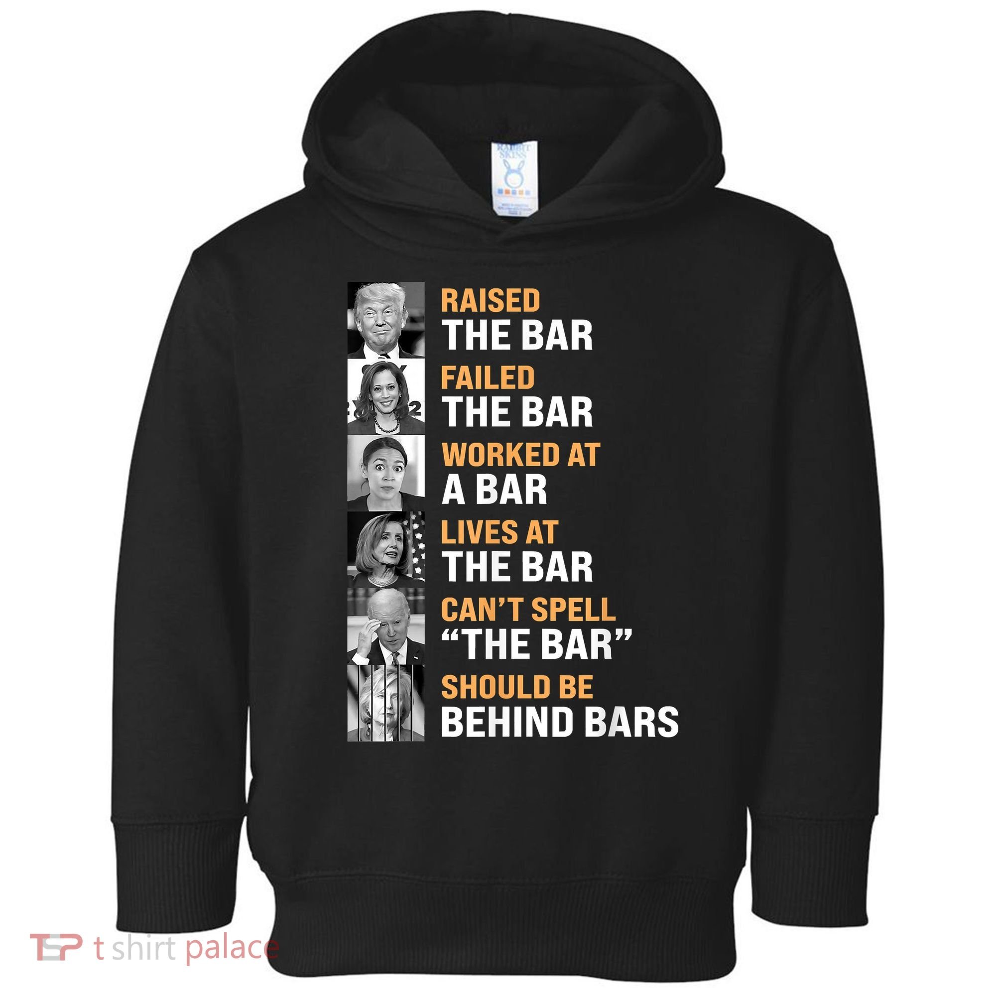 Trump Raised The Bar Harris Failed The Bar Toddler Hoodie
