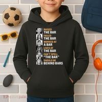 Trump Raised The Bar Harris Failed The Bar Kids Hoodie thumb 2