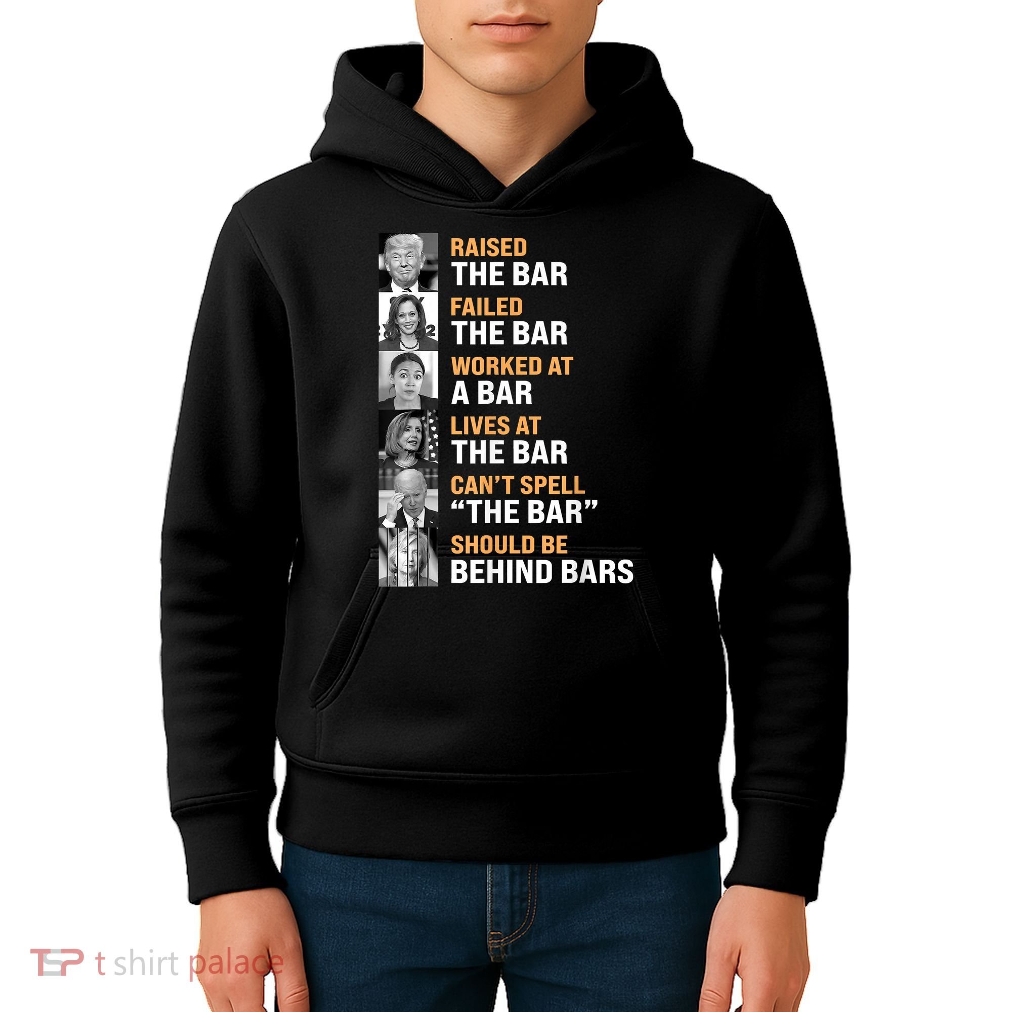 Trump Raised The Bar Harris Failed The Bar Kids Hoodie