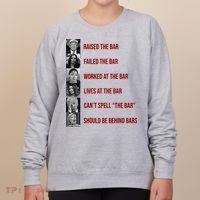 Trump Raised The Bar Biden Can't Spell The Bar Funny Republican Women's Sweatshirt thumb 0