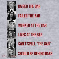 Trump Raised The Bar Biden Can't Spell The Bar Funny Republican Women's Sweatshirt thumb 2