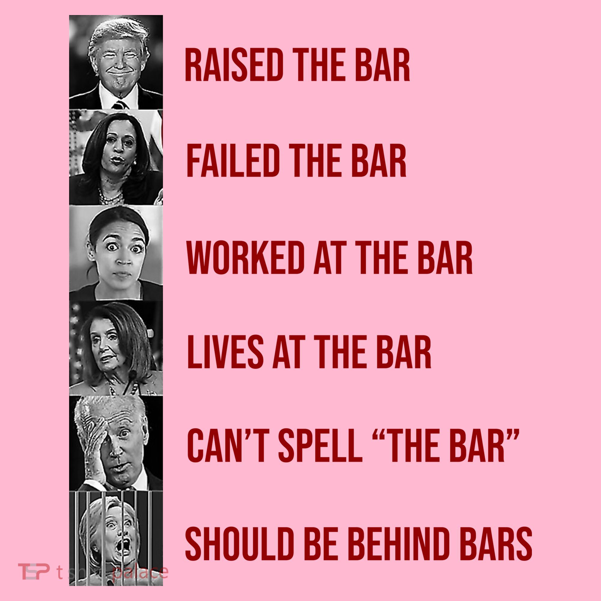 Trump Raised The Bar Biden Can't Spell The Bar Funny Republican Coaster
