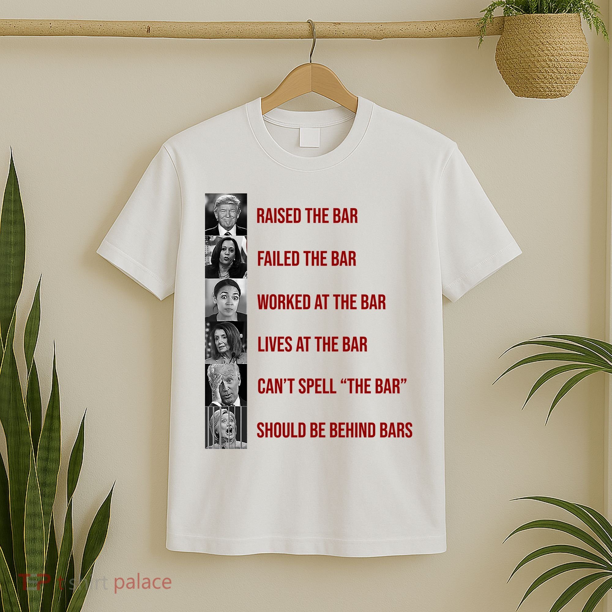 Trump Raised The Bar Biden Can't Spell The Bar Funny Republican T-Shirt