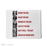 Trump Raised The Bar Biden Can't Spell The Bar Funny Republican Mousepad thumb 0