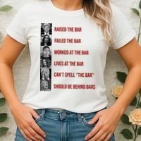 Trump Raised The Bar Biden Can't Spell The Bar Funny Republican Women's T-Shirt thumb 2