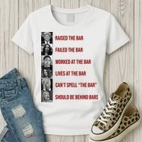 Trump Raised The Bar Biden Can't Spell The Bar Funny Republican Women's T-Shirt thumb 3
