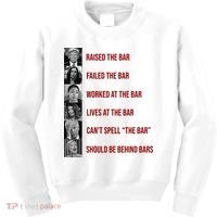 Trump Raised The Bar Biden Can't Spell The Bar Funny Republican Kids Sweatshirt thumb 0