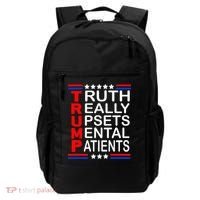 Trump Really Upsets Mental Patients Backpack thumb 0