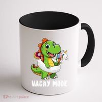 T Rex Unicorn Float Swimming Pool Party Swimmer Vacay Mode Great Gift Coffee Mug thumb 1