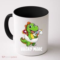 T Rex Unicorn Float Swimming Pool Party Swimmer Vacay Mode Great Gift Coffee Mug thumb 0