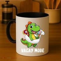 T Rex Unicorn Float Swimming Pool Party Swimmer Vacay Mode Great Gift Coffee Mug thumb 4