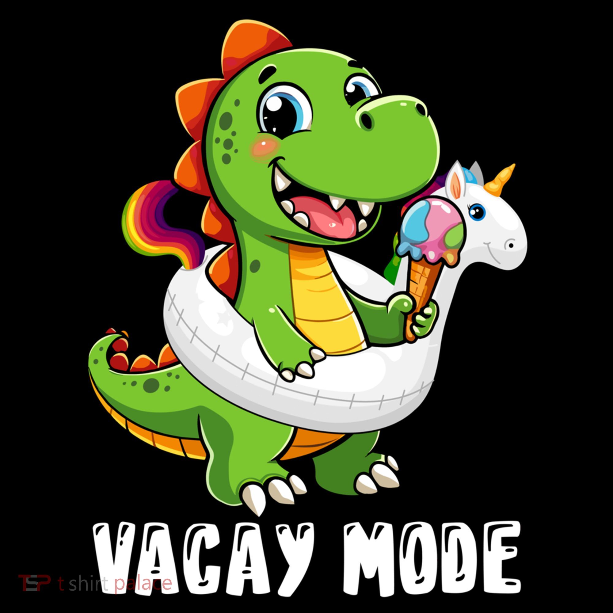 T Rex Unicorn Float Swimming Pool Party Swimmer Vacay Mode Great Gift Coffee Mug