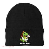 T Rex Unicorn Float Swimming Pool Party Swimmer Vacay Mode Great Gift Beanie thumb 0