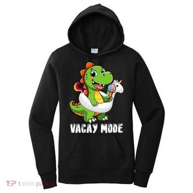 T Rex Unicorn Float Swimming Pool Party Swimmer Vacay Mode Great Gift Women's Hoodie