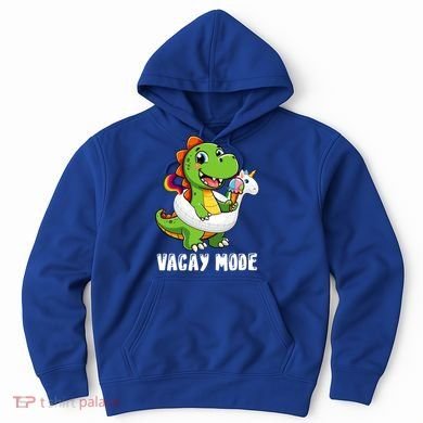 T Rex Unicorn Float Swimming Pool Party Swimmer Vacay Mode Great Gift Hoodie
