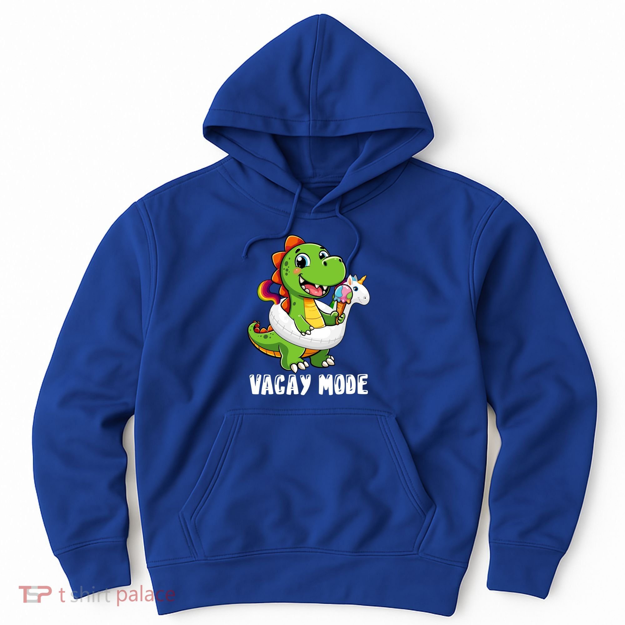 T Rex Unicorn Float Swimming Pool Party Swimmer Vacay Mode Great Gift Hoodie