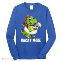 T Rex Unicorn Float Swimming Pool Party Swimmer Vacay Mode Great Gift Long Sleeve Shirt thumb 0