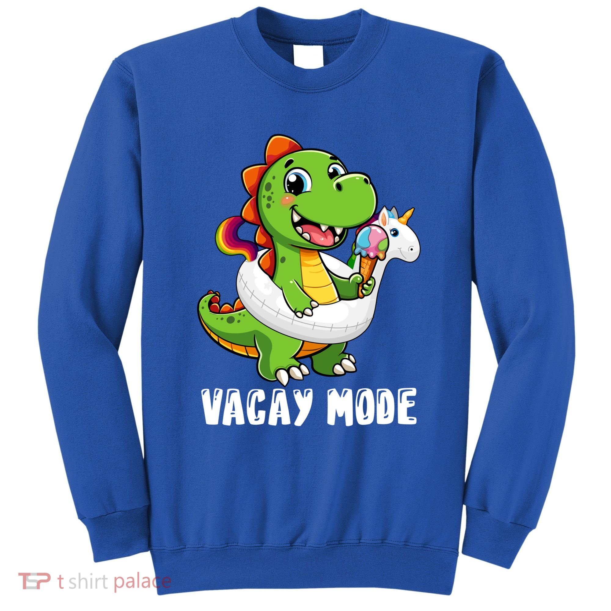 T Rex Unicorn Float Swimming Pool Party Swimmer Vacay Mode Great Gift Sweatshirt