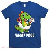 T Rex Unicorn Float Swimming Pool Party Swimmer Vacay Mode Great Gift T-Shirt thumb 0