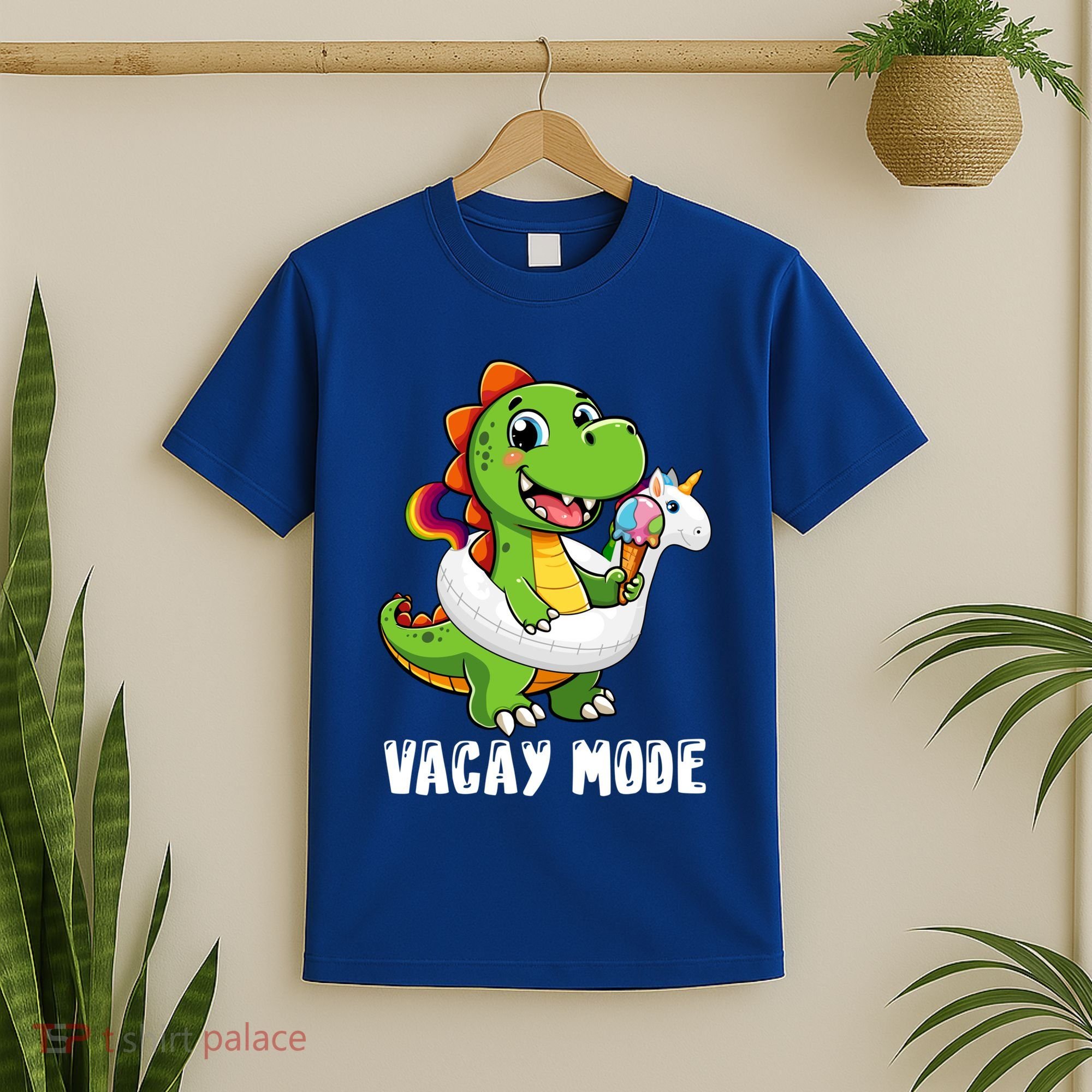 T Rex Unicorn Float Swimming Pool Party Swimmer Vacay Mode Great Gift T-Shirt